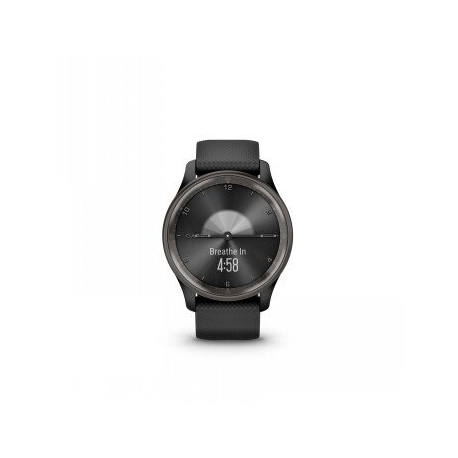 Garmin vívomove Trend - 40 mm - black - smart watch with band - silicone - wrist size: 125-190 mm - monochrome - Bluetooth, ANT+ - 28.3 g - 1