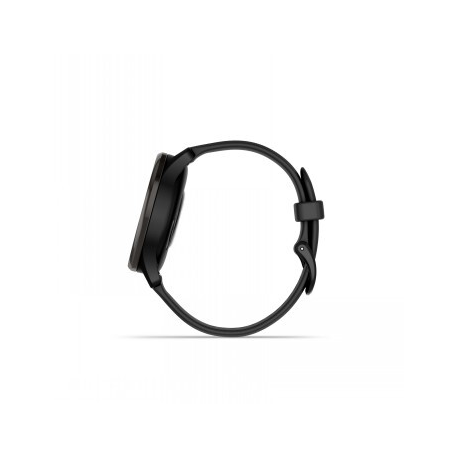 Garmin vívomove Trend - 40 mm - black - smart watch with band - silicone - wrist size: 125-190 mm - monochrome - Bluetooth, ANT+ - 28.3 g - 6
