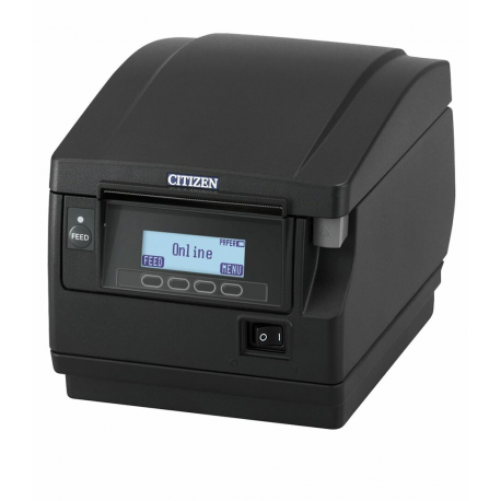 Citizen CT-S851III - Receipt printer - direct thermal - Roll (8.25 cm) - 203 dpi - up to 500 mm / sec - USB 2.0 - cutter - black - 0
