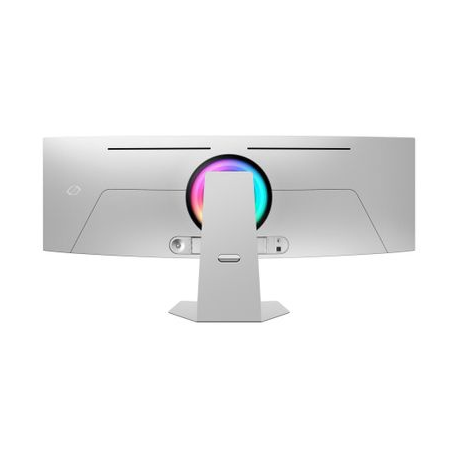 Samsung Odyssey OLED G9 S49CG954SU - G95SC Series - OLED monitor - Smart - gaming - curved - 49" - 5120 x 1440 UWQHD @ 240 Hz - 250 cd / m² - 1000000:1 - DisplayHDR 400 True Black - 0.03 ms - 2xUSB-C, Mini DisplayPort, Micro HDMI, HDMI - speakers - silver - 5