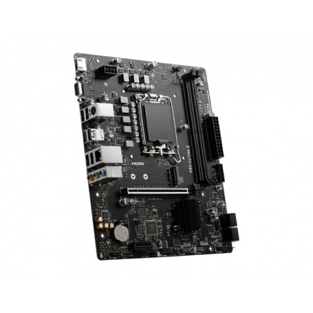 MSI PRO H610M-E - Motherboard - micro ATX - LGA1700 Socket - H610 Chipset - USB 3.2 Gen 1 - Gigabit LAN - onboard graphics (CPU required) - HD Audio (8-channel) - 2