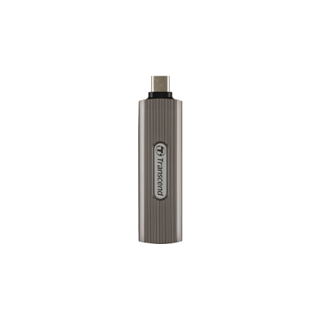 Transcend ESD330C - SSD - encrypted - 512 GB - external (portable) - USB (USB-C connector) - 256-bit AES - dark greyish brown - 1