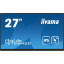 iiyama ProLite T2755MSC-B1 - LED monitor - 27" - touchscreen - 1920 x 1080 Full HD (1080p) @ 60 Hz - IPS - 400 cd / m² - 1000:1 - 5 ms - HDMI, DisplayPort - speakers - black, matte