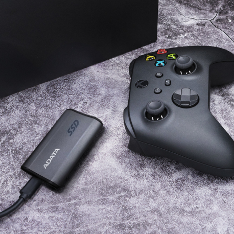 ADATA SE880 - SSD - 4 TB - external (portable) - USB 3.2 Gen 2x2 (USB-C connector) - titanium grey - 3