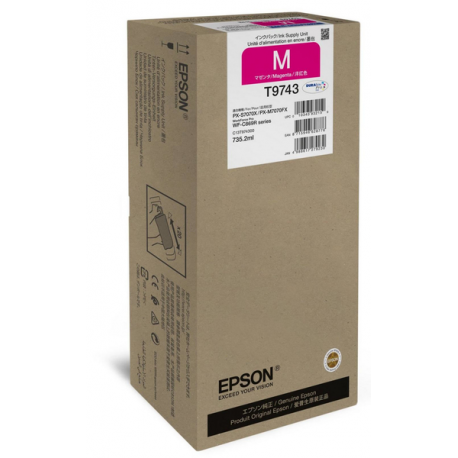 Epson T9743 - 735.2 ml - XXL size - magenta - original - ink cartridge - 0