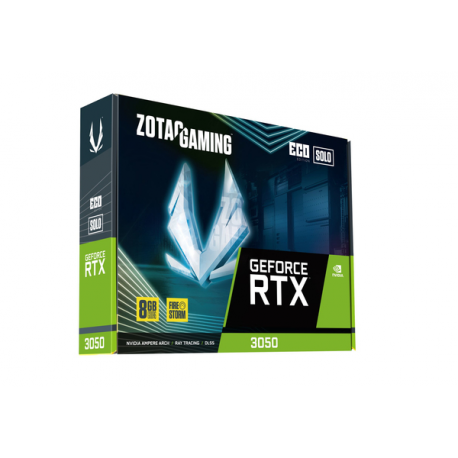 ZOTAC GAMING GeForce RTX 3050 ECO SOLO - Graphics card - GF RTX 3050 - 8 GB GDDR6 - PCIe 4.0 x8 - HDMI, 3 x DisplayPort - 7