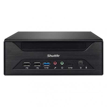 Shuttle XPC slim XH610 - Barebone - Slim-PC - LGA1700 Socket - Intel H610 - no CPU - RAM 0 GB - GigE, 2.5 GigE - black - 0