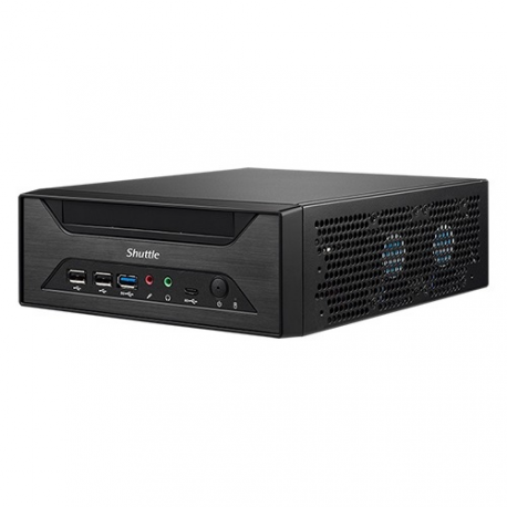 Shuttle XPC slim XH610 - Barebone - Slim-PC - LGA1700 Socket - Intel H610 - no CPU - RAM 0 GB - GigE, 2.5 GigE - black - 2