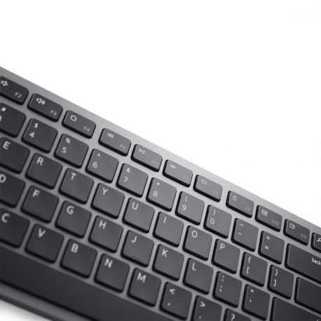 Dell Premier Multi-Device KM7321W - Keyboard and mouse set - wireless - 2.4 GHz, Bluetooth 5.0 - QWERTY - Spanish - titan grey - 6
