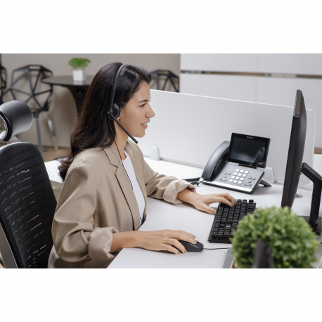 Yealink UH34 Dual Teams - Headset - on-ear - wired - USB - black - 4