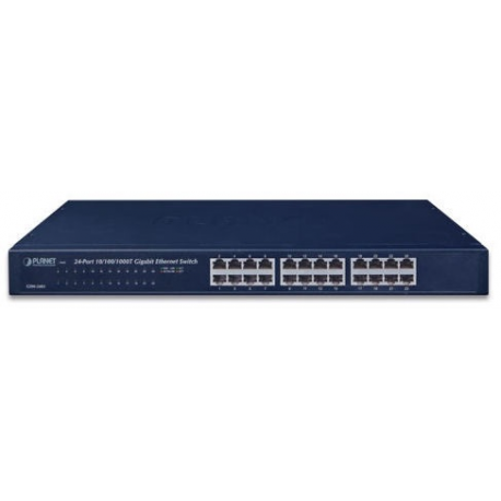 PLANET GSW-2401 - Switch - unmanaged - 24 x 10/100/1000 - desktop - 1