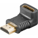 MicroConnect - HDMI adapter - HDMI female angled to HDMI male