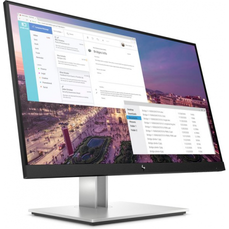 HP E23 G4 - E-Series - LED monitor - 23" - 1920 x 1080 Full HD (1080p) @ 60 Hz - IPS - 250 cd / m² - 1000:1 - 5 ms - HDMI, VGA, DisplayPort - black, silver - promo - 1