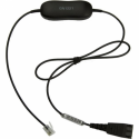 Jabra GN1221 Sound Limiter - Headset cable - RJ-9 male to Quick Disconnect - 80 cm