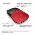 HP Z3700 - Mouse - blue LED - wireless - 2.4 GHz - USB wireless receiver - red - for OMEN by HP Laptop 16; Victus by HP Laptop 16; Laptop 15, 17; Pavilion Plus Laptop 14