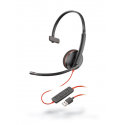Poly Blackwire C3210 USB - 3200 Series - headset - on-ear - wired - USB