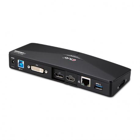 Club3D SenseVision USB 3.0 4K Docking Station - Docking station - USB - DVI, HDMI, DP - GigE - 4