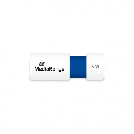 MediaRange - USB flash drive - 8 GB - USB 2.0 - white, blue - 3