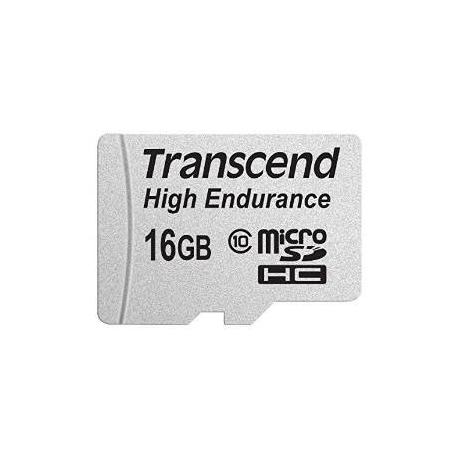 Transcend High Endurance - Flash memory card (microSDHC to SD adapter included) - 16 GB - UHS-I U1 / Class10 - SDHC - 0