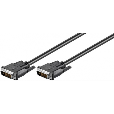 MicroConnect - DVI cable - single link - DVI-D (M) to DVI-D (M) - 1 m - thumbscrews - 0
