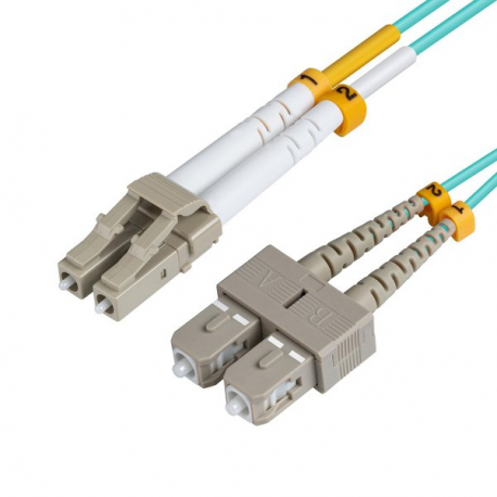 MicroConnect - Network cable - LC / UPC multi-mode (M) to SC / UPC multi-mode (M) - 2 m - fibre optic - 50 / 125 micron - OM3 - 0
