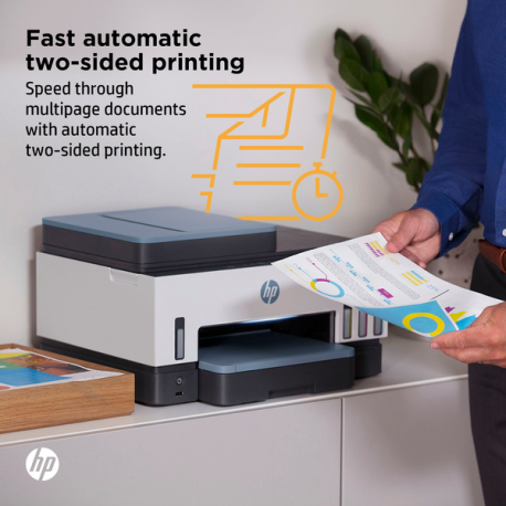 HP Smart Tank 7605 All-in-One - Multifunction printer - colour - ink-jet - refillable - Letter A (216 x 279 mm) / A4 (210 x 297 mm) (original) - A4 / Legal (media) - up to 13 ppm (copying) - up to 15 ppm (printing) - 250 sheets - USB 2.0, Wi-Fi(n), Bluetooth - 8