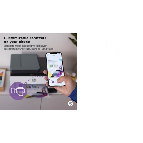 HP Smart Tank 7605 All-in-One - Multifunction printer - colour - ink-jet - refillable - Letter A (216 x 279 mm) / A4 (210 x 297 mm) (original) - A4 / Legal (media) - up to 13 ppm (copying) - up to 15 ppm (printing) - 250 sheets - USB 2.0, Wi-Fi(n), Bluetooth - 15