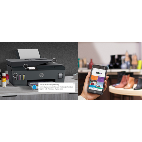 HP Smart Tank Plus 655 Wireless All-in-One - Multifunction printer - colour - ink-jet - refillable - Legal (216 x 356 mm) (original) - A4 / Legal (media) - up to 10 ppm (copying) - up to 11 ppm (printing) - 100 sheets - 33.6 Kbps - USB 2.0, Wi-Fi(n), Bluetooth - 12