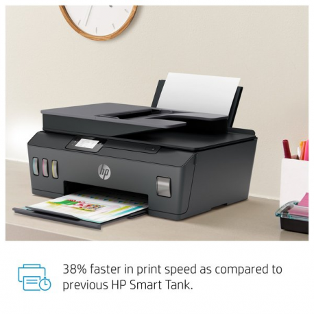 HP Smart Tank Plus 655 Wireless All-in-One - Multifunction printer - colour - ink-jet - refillable - Legal (216 x 356 mm) (original) - A4 / Legal (media) - up to 10 ppm (copying) - up to 11 ppm (printing) - 100 sheets - 33.6 Kbps - USB 2.0, Wi-Fi(n), Bluetooth - 21