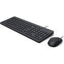 HP 150 - Keyboard and mouse set - USB - German - black - for HP 27; Chromebook 14; ENVY Laptop 15; Laptop 15; Pavilion Gaming Laptop 15