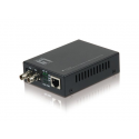 LevelOne FVT-2002 - Fibre media converter - 100Mb LAN - 10Base-T, 100Base-FX, 100Base-TX - RJ-45  /  ST multi-mode - up to 2 km - 1310 nm