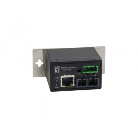 LevelOne IEC-4301 - Media converter - 100Mb LAN - 10Base-T, 100Base-FX, 100Base-TX - RJ-45  /  SC single-mode - up to 30 km - 2