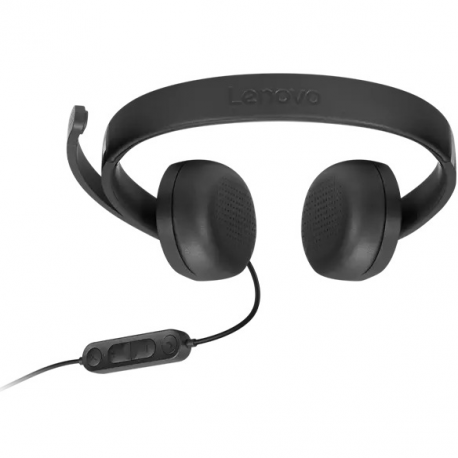 Lenovo Gen 2 - Headset - on-ear - wired - USB-A - black - 3