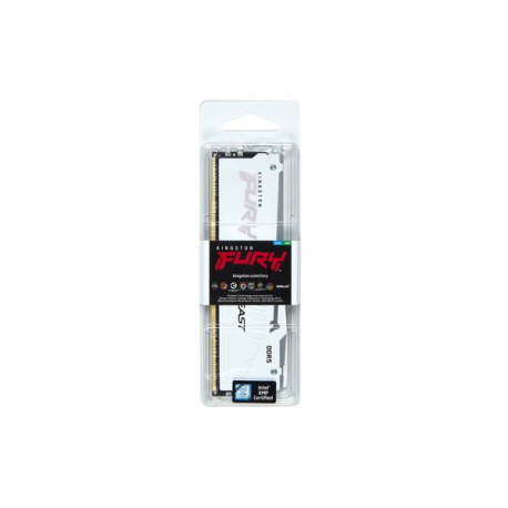 Kingston FURY Beast RGB - DDR5 - module - 16 GB - DIMM 288-pin - 3000 MHz  /  PC5-48000 - CL36 - 1.35 V - unbuffered - on-die ECC - white - 6