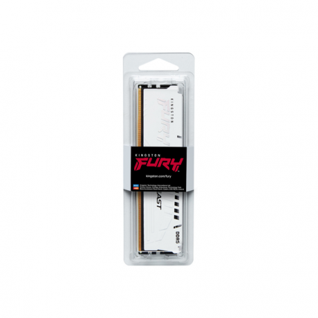 Kingston FURY Beast - DDR5 - module - 16 GB - DIMM 288-pin - 3000 MHz  /  PC5-48000 - CL36 - 1.35 V - unbuffered - on-die ECC - white - 6
