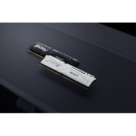 Kingston FURY Beast - DDR5 - module - 16 GB - DIMM 288-pin - 3000 MHz  /  PC5-48000 - CL36 - 1.35 V - unbuffered - on-die ECC - white - 9