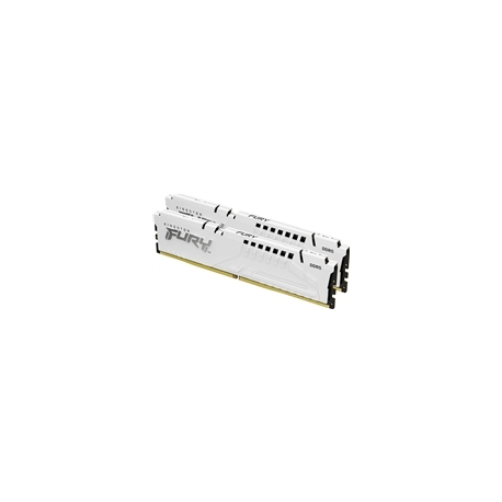 Kingston FURY Beast - DDR5 - kit - 32 GB: 2 x 16 GB - DIMM 288-pin - 3000 MHz / PC5-48000 - CL36 - 1.35 V - unbuffered - on-die ECC - white - 1
