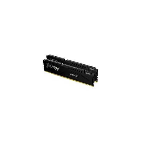 Kingston FURY Beast - DDR5 - kit - 32 GB: 2 x 16 GB - DIMM 288-pin - 1500 MHz / PC5-48000 - CL36 - 1.35 V - unbuffered - on-die ECC - black - 1