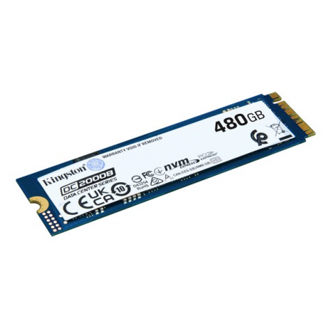 Kingston Data Center DC2000B - SSD - Enterprise - 480 GB - internal - M.2 2280 - PCIe 4.0 x4 (NVMe) - 0