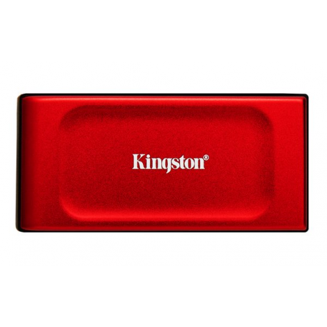 Kingston XS1000 - SSD - 2 TB - external (portable) - USB 3.2 Gen 2 (USB-C connector) - red - 0