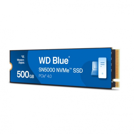 WD Blue SN5000 WDS500G4B0E - SSD - 500 GB - internal - M.2 2280 - PCIe 4.0 x4 (NVMe) - 1