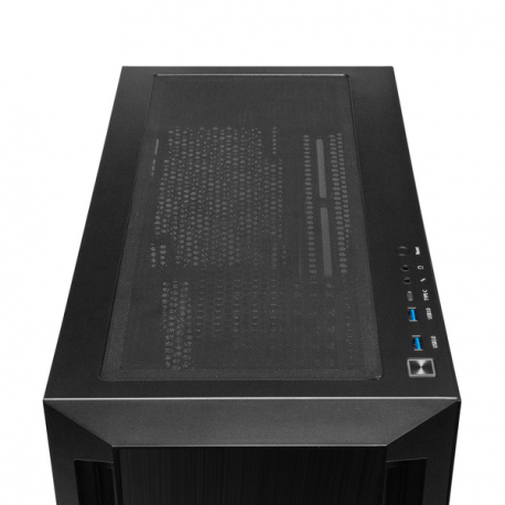 Chieftec Apex Q - Tower - extended ATX - no power supply (ATX) - black - USB / Audio - 10