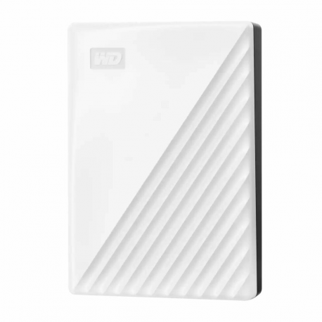 WD My Passport WDBR9S0060BWT - Hard drive - encrypted - 6 TB - external (portable) - USB 3.2 Gen 1 - 256-bit AES - white - 0