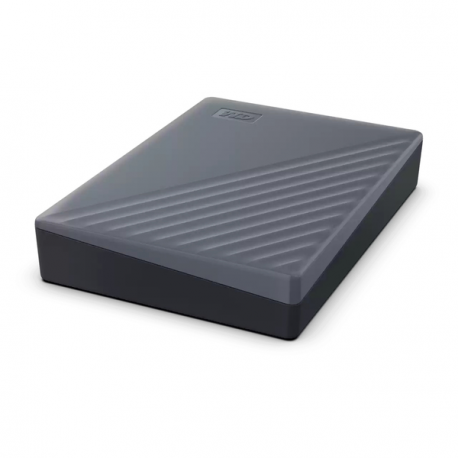 WD My Passport WDBY3J0060BGY - Hard drive - encrypted - 6 TB - external (portable) - USB 3.2 Gen 1 - 256-bit AES - silicon grey - 2