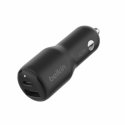 Belkin BoostCharge - Car power adapter - 42 Watt - PD 3.0, Fast Charge - 2 output connectors (USB, 24 pin USB-C)