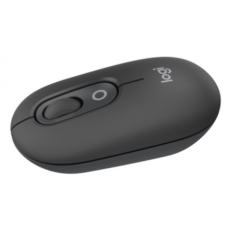 Logitech POP - Mouse - customisable emoji - optical - 4 buttons - wireless - Bluetooth 5.1 LE - graphite - 0