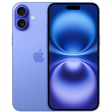 Apple iPhone 16 Plus - 5G smartphone - dual-SIM  /  Internal Memory 128 GB - OLED display - 6.7" - 2796 x 1290 pixels - 2x rear cameras 48 MP, 12 MP - front camera 12 MP - ultramarine - 0
