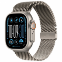 Apple Watch Ultra 2 - 49 mm - natural titanium - smart watch with milanese loop - band size: L - 64 GB - LTE, Wi-Fi 4, UWB, Bluetooth - 4G - 61.4 g