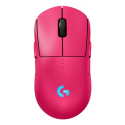 Logitech G PRO 2 - Mouse - gaming - right and left-handed - optical - 8 buttons - wireless, wired - 2.4 GHz, USB - USB Logitech LIGHTSPEED receiver - pink