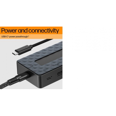 HP Universal - Docking station - USB-C - HDMI, DP - 10Mb LAN - with Laptop Charger - Europe - 1